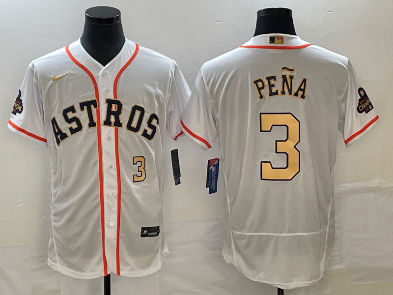 Jeremy Pena Number Houston Astros white jersey