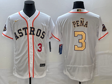 Jeremy Pena Number Houston Astros white jersey