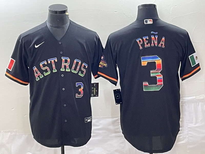 Jeremy Pena Number Houston Astros black jersey