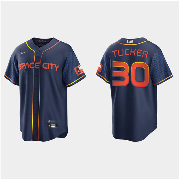 Kyle Tucker Houston Astros navy City Connect jersey