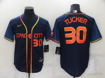 Kyle Tucker Houston Astros navy City Connect jersey