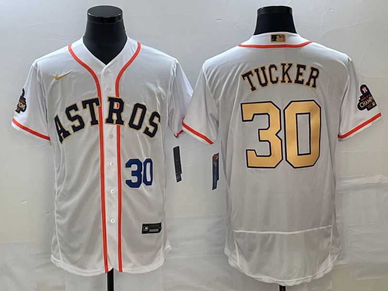 Kyle Tucker Number Houston Astros white jersey