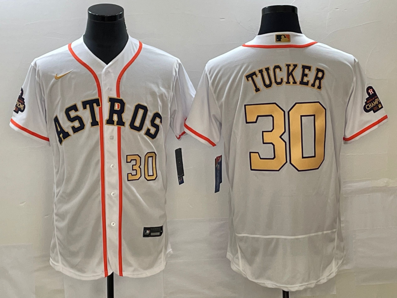 Kyle Tucker Number Houston Astros white jersey