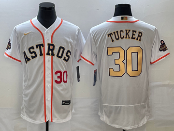 Kyle Tucker Number Houston Astros white jersey