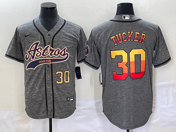 Kyle Tucker Number Houston Astros grey jersey