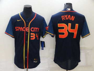 Nolan Ryan Houston Astros navy City Connect jersey