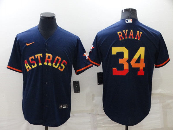 Nolan Ryan Houston Astros navy jersey