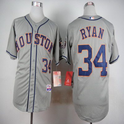 Nolan Ryan Houston Astros gray jersey