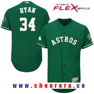 Nolan Ryan Houston Astros green jersey