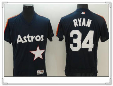 Nolan Ryan Houston Astros navy jersey