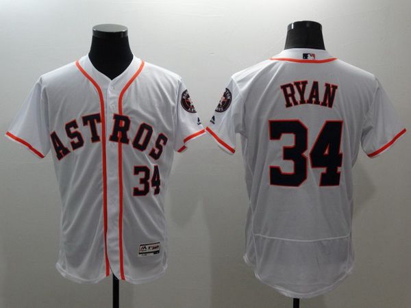 Nolan Ryan Houston Astros white jersey