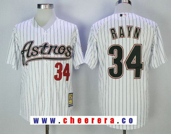 Nolan Ryan Houston Astros white Throwback jersey