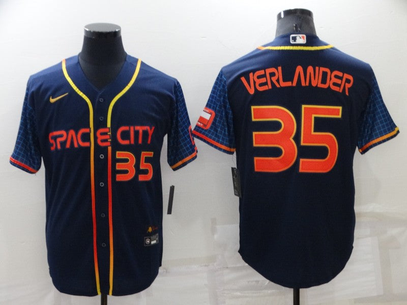 Justin Verlander Houston Astros navy City Connect jersey