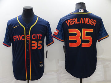 Justin Verlander Houston Astros navy City Connect jersey