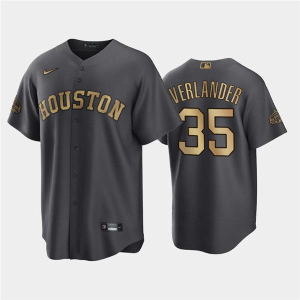 Justin Verlander Houston Astros charcoal All-Star jersey