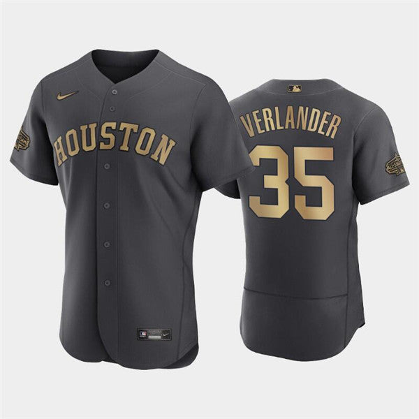 Justin Verlander Houston Astros charcoal All-Star jersey