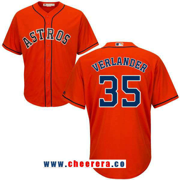 Justin Verlander Houston Astros orange jersey
