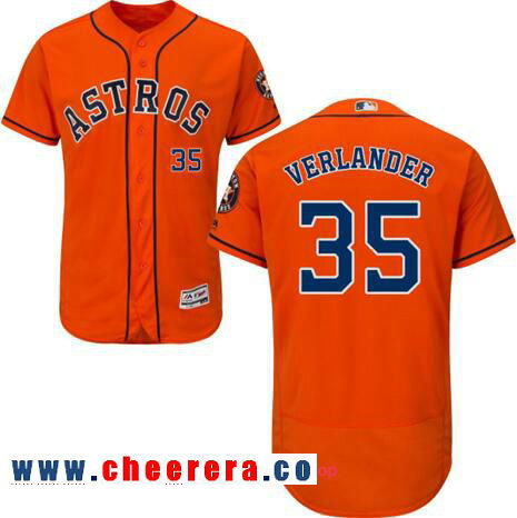 Justin Verlander Houston Astros orange jersey