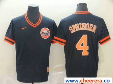 George Springer Houston Astros black Throwback jersey