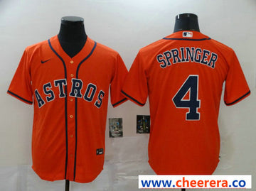 George Springer Houston Astros orange jersey