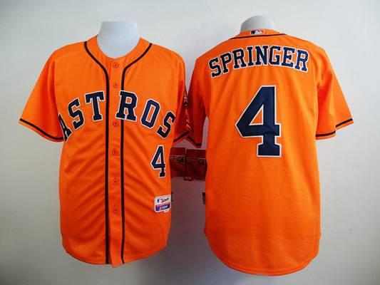 George Springer Houston Astros orange jersey