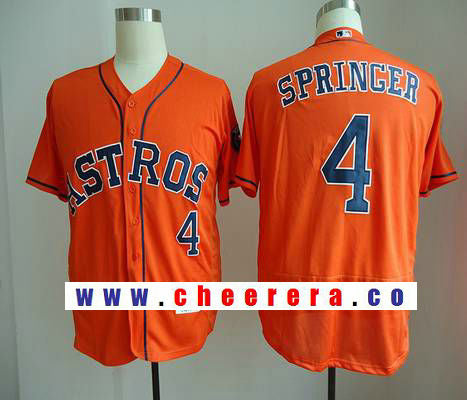 George Springer Houston Astros orange jersey