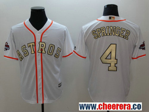 George Springer Houston Astros white jersey