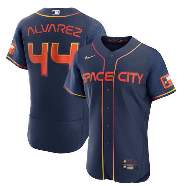 Yordan Alvarez Houston Astros navy City Connect jersey