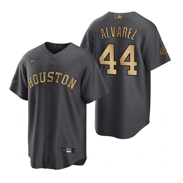 Yordan Alvarez Houston Astros charcoal All-Star jersey