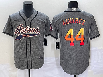 Yordan Alvarez Houston Astros grey jersey