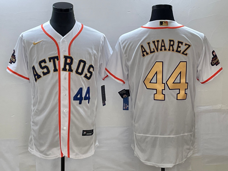 Yordan Alvarez Number Houston Astros white jersey
