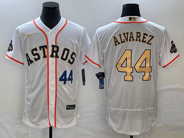 Yordan Alvarez Number Houston Astros white jersey
