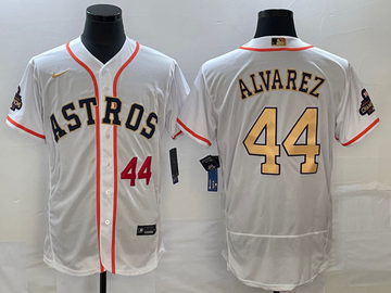 Yordan Alvarez Number Houston Astros white jersey