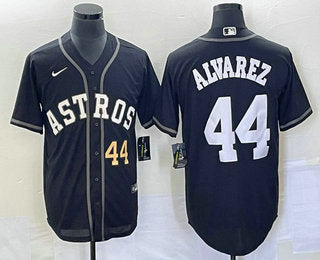 Yordan Alvarez Number Houston Astros black jersey