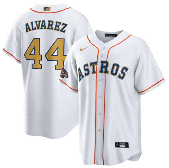 Yordan Alvarez Houston Astros white jersey