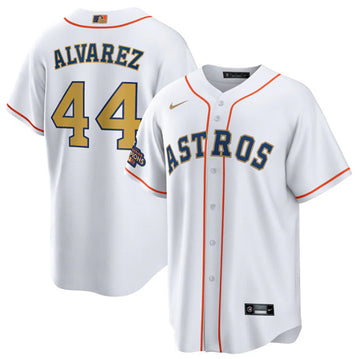 Yordan Alvarez Houston Astros white jersey