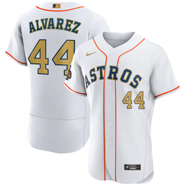 Yordan Alvarez Houston Astros white jersey