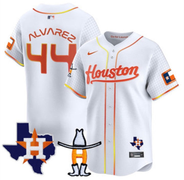 Yordan Alvarez Houston Astros white jersey