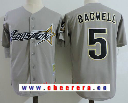 Jeff Bagwell Houston Astros gray Throwback jersey