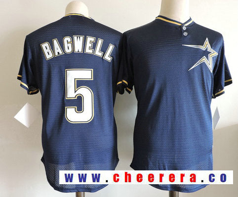 Jeff Bagwell Houston Astros navy Throwback jersey