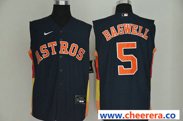 Jeff Bagwell Houston Astros navy jersey