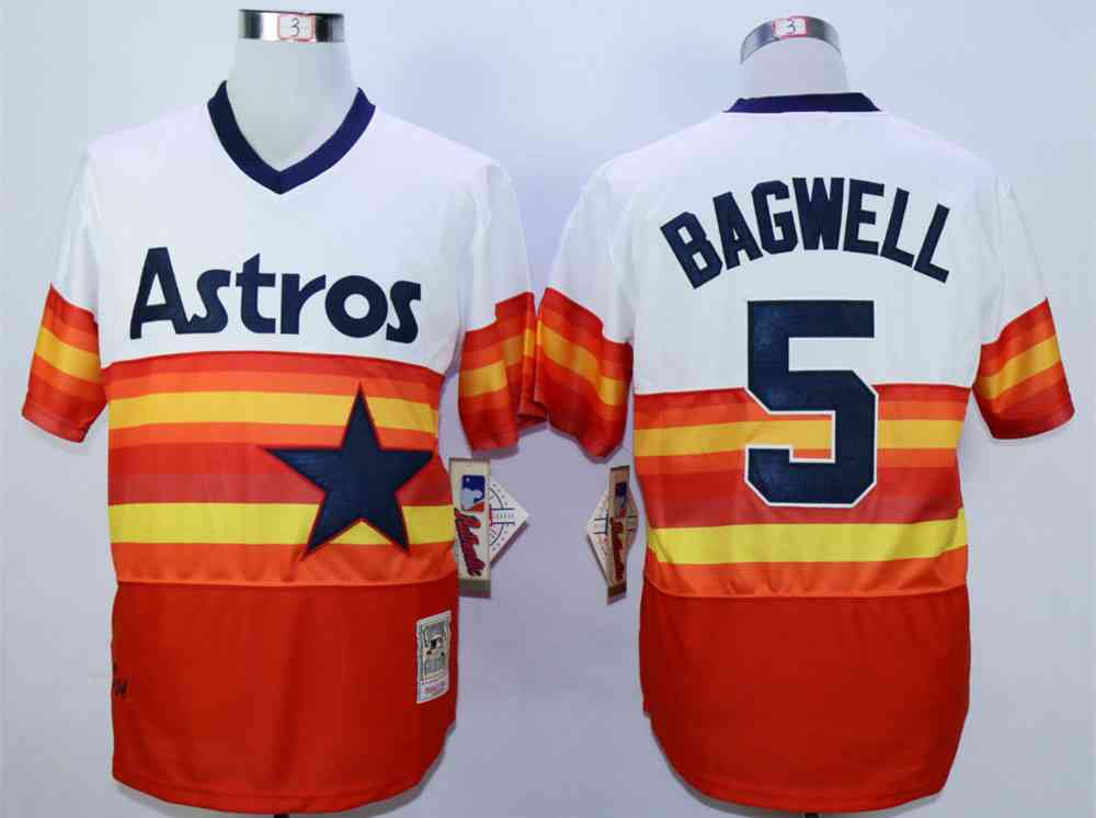 Jeff Bagwell Houston Astros orange Cooperstown jersey