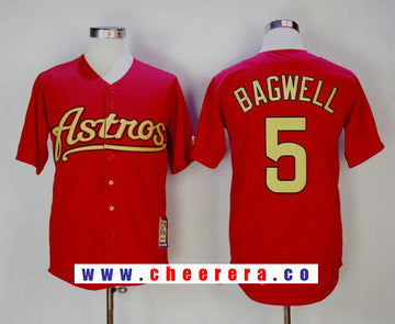 Jeff Bagwell Houston Astros red Cooperstown jersey