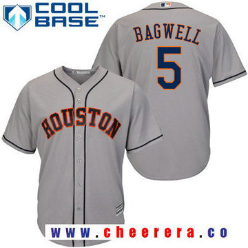 Jeff Bagwell Houston Astros gray jersey