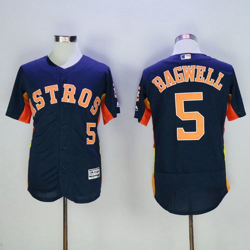Jeff Bagwell Houston Astros navy jersey