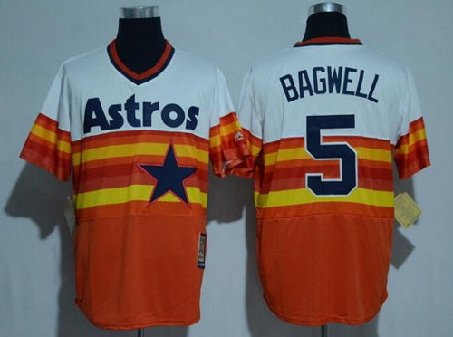 Jeff Bagwell Houston Astros orange Cooperstown jersey