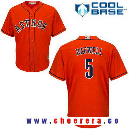 Jeff Bagwell Houston Astros orange jersey