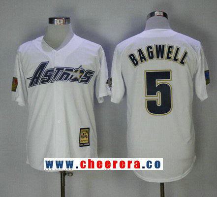 Jeff Bagwell Houston Astros white Throwback jersey