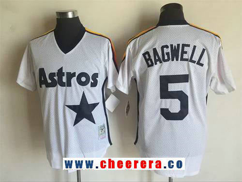 Jeff Bagwell Houston Astros white Throwback jersey