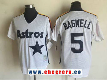 Jeff Bagwell Houston Astros white Throwback jersey